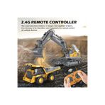 Online YIGONG 2.4 GHZ UZAKTAN KUMANDALI ŞARJLI METAL EXCAVATÖR VE KAMYON 2 Lİ SET