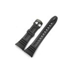 onlinekordon Siyah Casio W96 H Silikon Saat Kordonu Kauçuk Malzeme ile Modern Stil ve Rahat Kullanım Sağlar