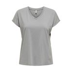 ONLLUCY LIFE SS VNECK MOSTER TOP BOX JRS Kadın Gri T-Shirt - 15343382 Gri