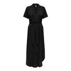 ONLNOVA LIFE ELITE IZI SHIRT DRESS SOLID Kadın Siyah Elbise - 15331928 Siyah