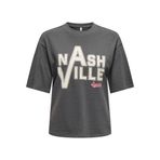 ONLSONYA S/S USA TOP BOX JRS Kadın Mavi T-Shirt - 15332658 S Mavi Mavi