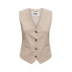 ONLTIGGY S/L FIT CORD VEST TLR Kadın Bej Yelek - 15331546 38 Bej