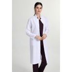 Önlük Kadın Tesettür Hakim Yaka Doktor Hemşire Öğretmen Önlüğü Beyaz GMZ-1401 - 36