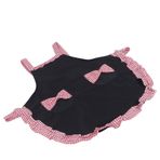Önlükler, Tatlı Bowknot Önlük Sevimli Vintage Kadın Önlük Ev Mutfak Yemek Pişirme Kullanımı Için Cepler Ile Ayarlanabilir Pişirme Önlükleri (kırmızı siyah)
