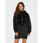 Onlvenıce Faux Fur Hood Bomber Siyah Kadın Mont 15322127