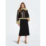 Onlverona Faux Bonded Jacket Kahverengi Kadın Deri Mont 15322434
