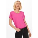 Only 15106662 Fuşya Bisiklet Yaka Onlmoster Kadın T-shirt