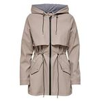Only 15161241 Gri Feather Onlrace Short Raincoat Otw Kadın Günlük Ceket