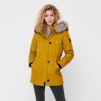 Only 15213755-TOE İris Fur Kadın Sarı Mont