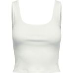 Only 15240303 Beyaz Crop Kadın T-shirt