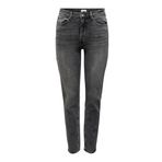 Only 15259634 Onlemily Stretch Hw St Ak Dnm Cro 614 Noos Koyu Gri Kadın Jean Pantolon
