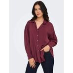 Only 15272523 Kadin Gomlek - Bordo - S