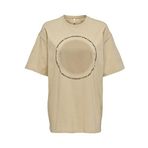 Only 15286655 Ekru Kadın T-shirt