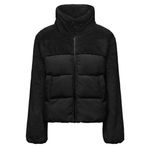 Only 15292945 Siyah Kadın Onlwanja Fur Puffer Mix Günlük Mont
