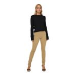 Only 15298649 Açık Sarı Slim Fit Dar Paça Kadife Kadın Pantolon
