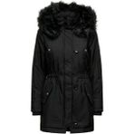 Only 15304625 Iris Fur Winter Siyah Kadın Parka Mont