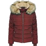 Only 15304767 Bordo Kapüşonlu Kadın Mont