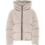 Only 15318451 Onlece Puffer Grey Moonbeam Kadın Mont - XL - Krem