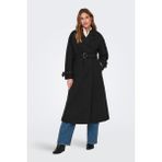 Only 15321914 Onlnancy Lıfe X-Long Trench Coat Otw Kadın Kaban - Black - S