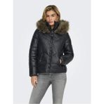 Only 15322003 Onlfever Short Puffer Black Kadın Mont - Siyah - XS