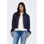 Only 15332367 Onlmercer Ls Fold Up Jacket Red Dnm Rea Kadın Jean Jean Ceket