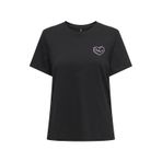 Only 15339251 Lotta Siyah Kadın T-shirt
