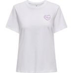 Only 15339251 Onllotta S/S TEE CS JRS Beyaz Kadın T-shirt