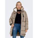 Only Açık Kahve Kadın Kaban Onlnewnora Long Puffer Coat Lıfe cc - XS