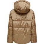 Only Açık Kahve Kadın Puffer Jacket Onlselın Uzun Kol Kapüşonlu Günlük Mont - Açık Kahverengi
