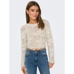 Only Bayan Arkası Dekolteli Örme Kazak 15317706 - XL - Krem