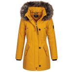 ONLY Bayan Ceket Kış Parka ONLIris Kürk Kapüşonlu 15304625 Altın Sarı/Kahverengi Kürk XS, Altın Sarı/Kahverengi Kürk, XS