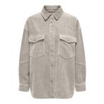 ONLY Bayan Cord Gömlek Ceket ONLTiggy Cordshirt Shacket rahat gömlek ceket, Pomza taşı, XS