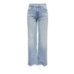 ONLY Bayan Onljuicy Hw Wide des ANK DNM Dot Jeans, mavi (Light Blue Denim), 28W / 32L