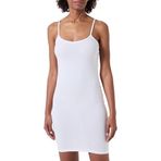 ONLY Bayan Onllive Love Singlet Dress JRS jarse elbise, Beyaz, L