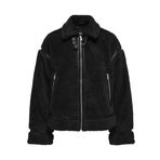 ONLY Bayan Onlmichelle Teddy Jacket OTW ceket, Siyah, S