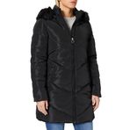 ONLY Bayan Onlmynte Bf Long Puffer OTW Kapitone Ceket, Siyah, XS