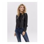 Only Deri Ceket Gemma Faux Biker 15153079-BLK