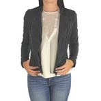 Only Deri Ceket Onlava Faux Leather Biker 15102997-BLK, 'Grau (Black, '36 (Herstellergröße: 36)'
