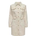 ONLY Ekru Kadın Kısa Elbise ONLAUGUSTA LS ECRU SHORT DRESS MAE, M