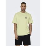 Only Erkek O Yaka T-Shirt 22029523 - Limon