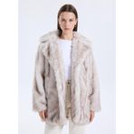 ONLY Faux Fur Kaban , L, Bilinmeyen, Krem, Kadın