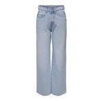 ONLY Geniş kesim kadın kot pantolon, Açık Mavi Ağartılmış Denim, 27W / 30L