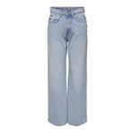 ONLY Geniş kesim kadın kot pantolon, Açık Mavi Ağartılmış Denim, 28W / 32L