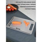 Only Home 1 Adet Paslanmaz Çelik Kesim Panosu Kesme Tahtası 18/10 - Yeşil