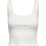Only Kadın Beyaz Siyah Onlkıra Kolsuz Crop Top T-shirt - 15240303