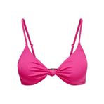 ONLY Kadın Bikini Üstü ONLSIENNA RIB KNOT BIKINI TOP L Fuşya