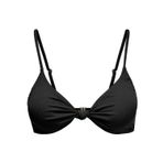 ONLY Kadın Bikini Üstü ONLSIENNA RIB KNOT BIKINI TOP L Siyah