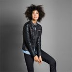 Only Kadın Deri Ceket Onlbandit Faux Leather Biker 15081400-Blk Renkli Malzeme Özellikleri ile Düz Tasarım - 34