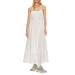 ONLY Kadın Elbise ONLLOU LIFE EMB STRAP ANKEL DRESS PTM Parlak Beyaz L