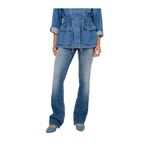 ONLY Kadın Flare Jean Pantolon, Normal Bel, Medium Blue Denim, S-30